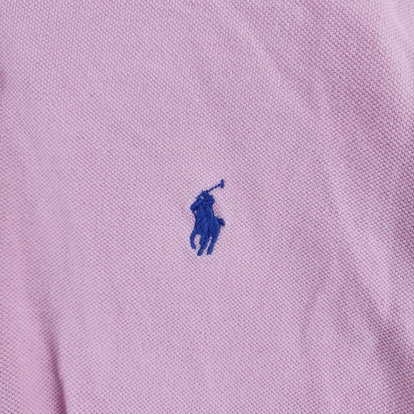 Polo Ralph Lauren Short Sleeve Cotton Pique Polo Shirt Mens Small Pink - Picture 2 of 9
